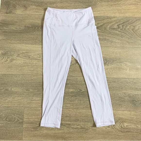 Joe Fresh Active Women's Capri Leggings High Rise cropped pants Lilac Purple XS - Picture 4 of 10